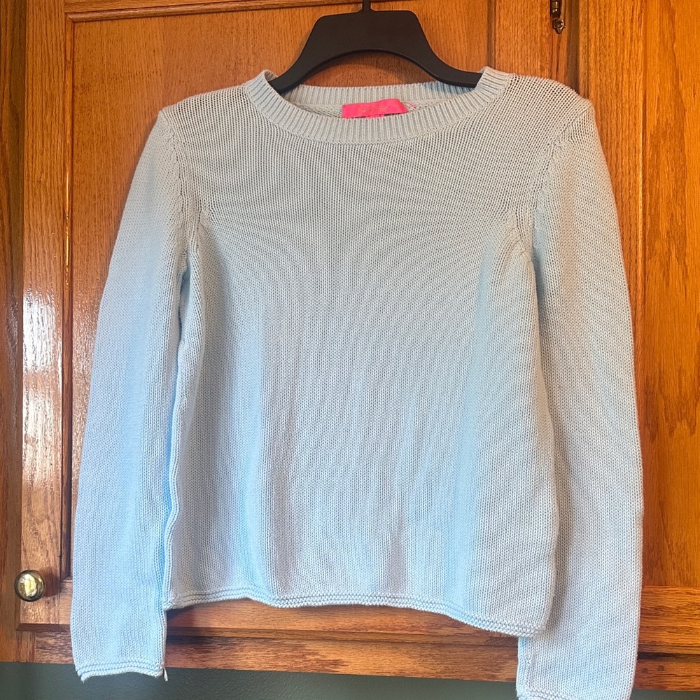 Lily Pulitzer Light Blue Crewneck Women's Sweater